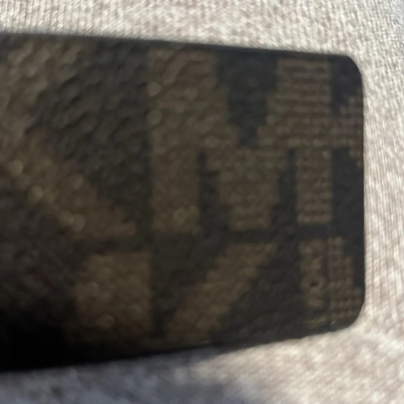 Michel Kors Sz Large Brown Signature Logo Belt Gold Plaque Classic Monogram - Picture 16 of 16